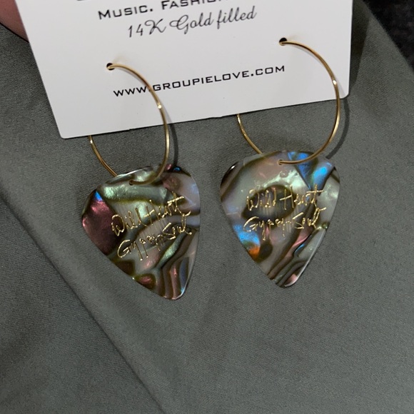 Groupie Love Guitar Pick earrings - Picture 4 of 4